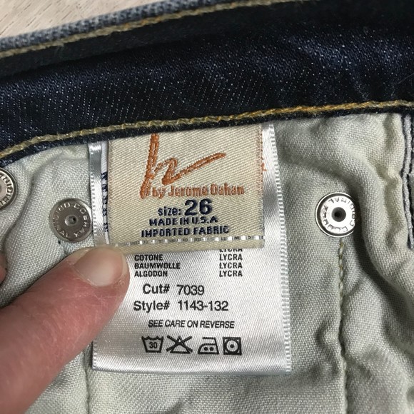 Citizens of Humanity Low Rise Bootcut sz 26 Dark Wash Jeans Y2K - Picture 3 of 10